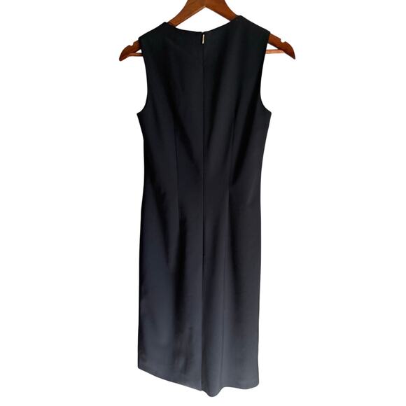 BOSS Dirusa Fundamental Sheath Dress Size 2 Black Corporate Dress Classy Chic - Picture 5 of 13
